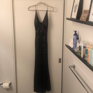 Black Sequin Aidan Gown